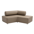 Boemerang sofa, lava bruin