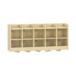 Yuna dubbel schap, 5 vakken, B 99,5 x H 42,5 x D 22,1 cm