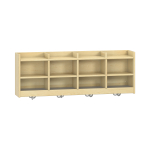 Yuna dubbel schap, 4 vakken, B 120 x H 42,5 x D 22,1 cm
