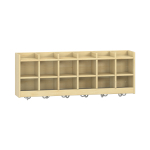 Yuna dubbel schap, 6 vakken, B 120 x H 42,5 x D 22,1 cm