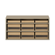 Pureo Materiaalkast acryl decor B 100 x H 50 x D 42 cm, strandbeige