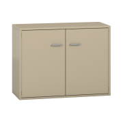 Pureo Kast met dubbele deur decor B 100 x H 75 x D 42 cm, strandbeige