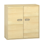 Pureo Kast met dubbele deur fineer B 100 x H 100 x D 42 cm