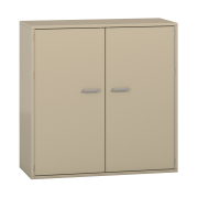 Pureo Kast met dubbele deur decor B 100 x H 100 x D 42 cm, strandbeige