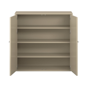 Pureo Kast met dubbele deur decor B 100 x H 100 x D 42 cm, strandbeige