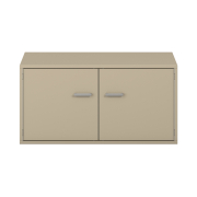 Pureo Kast met dubbele deur decor B 100 x H 50 x D 60 cm, strandbeige