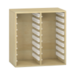 Pureo Kast voor materiaalbakken fineer B 75 x H 75 x D 42 cm