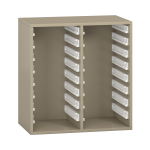 Pureo Kast voor materiaalbakken decor B 75 x H 75 x D 42 cm