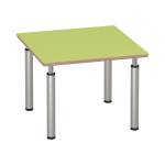 Tabulo Vierkante tafel 80 x 80 cm, verstelbare poten 46-59 cm