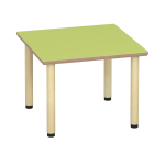 Tabulo Vierkante tafel 80 x 80 cm, houten poten