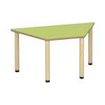 Tabulo Trapezium tafel 120 x 60 cm, houten poten