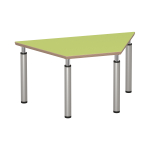 Tabulo Trapezium tafel 120 x 60 cm, verstelbare poten 46-59 cm