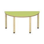 Tabulo Halfronde tafel Ø 120 cm, houten poten