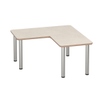 Tabulo Hoek tafel 120 x 120 cm, metalen poten