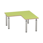 Tabulo Hoek tafel 120 x 120 cm, verstelbare poten 46-59 cm
