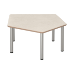 Tabulo Vijfhoek tafel klein, metalen poten