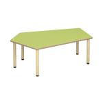 Tabulo Vijfhoek tafel groot, houten poten