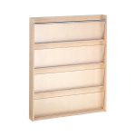 Wandboekenrek, 4 vakken