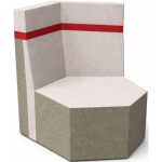 Grow.Upp Podium Zeshoek met 2 rugleuningen