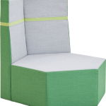 Grow.Upp Podium Zeshoek met 2 rugleuningen