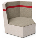 Grow.Upp Podium Zeshoek met 3 rugleuningen