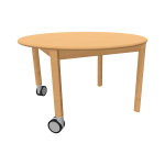 Forma Ronde tafel Ø 100 cm, wielenmix