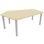 Tabulo Vijfhoek tafel groot, metalen poten