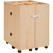 Inklapbare materiaalkast, B 72,2 × D 91,4 × H 104,8 cm, inclusief bakken