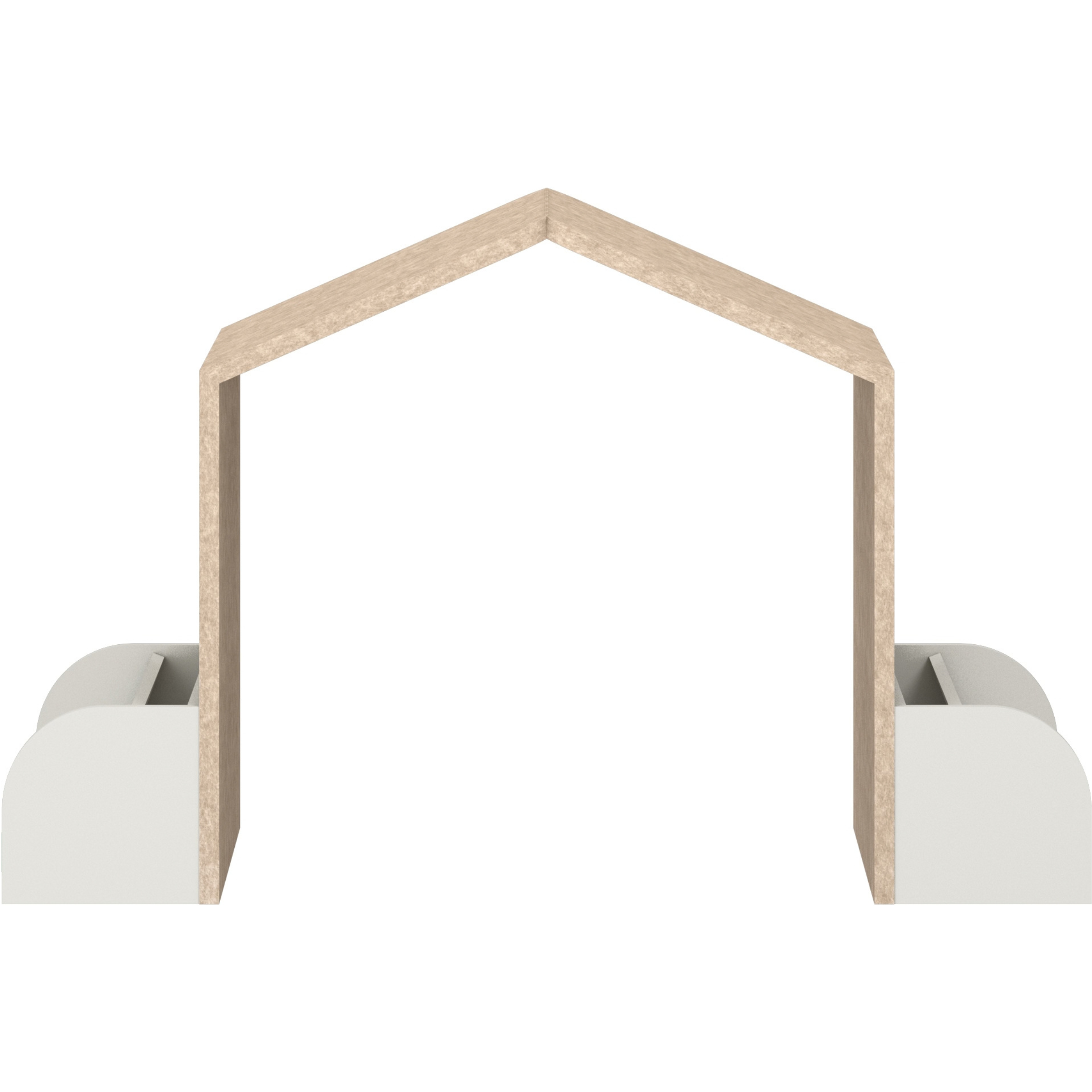 Akoestisch speelhuisje met scheidingswandfunctie, B 138 x D 59,5 x H 119 cm, camel