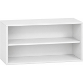 Pureo Schappenkast open decor B 100 x H 50 x D 42 cm in wit
