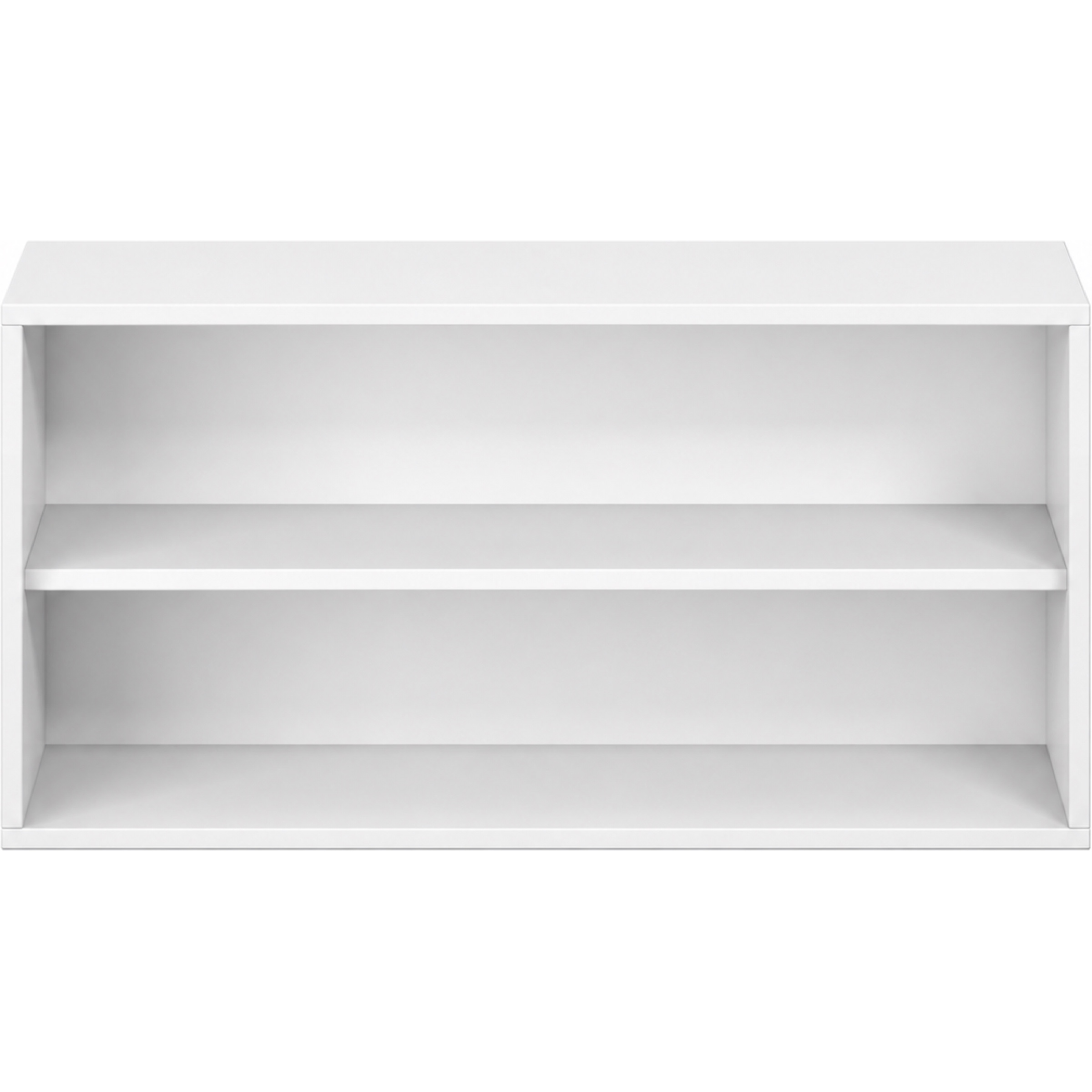 Pureo Schappenkast open decor B 100 x H 50 x D 42 cm in wit – aanzicht 2