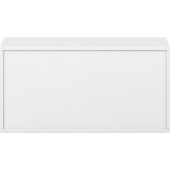 Pureo Schappenkast open decor B 100 x H 50 x D 42 cm in wit – aanzicht 3