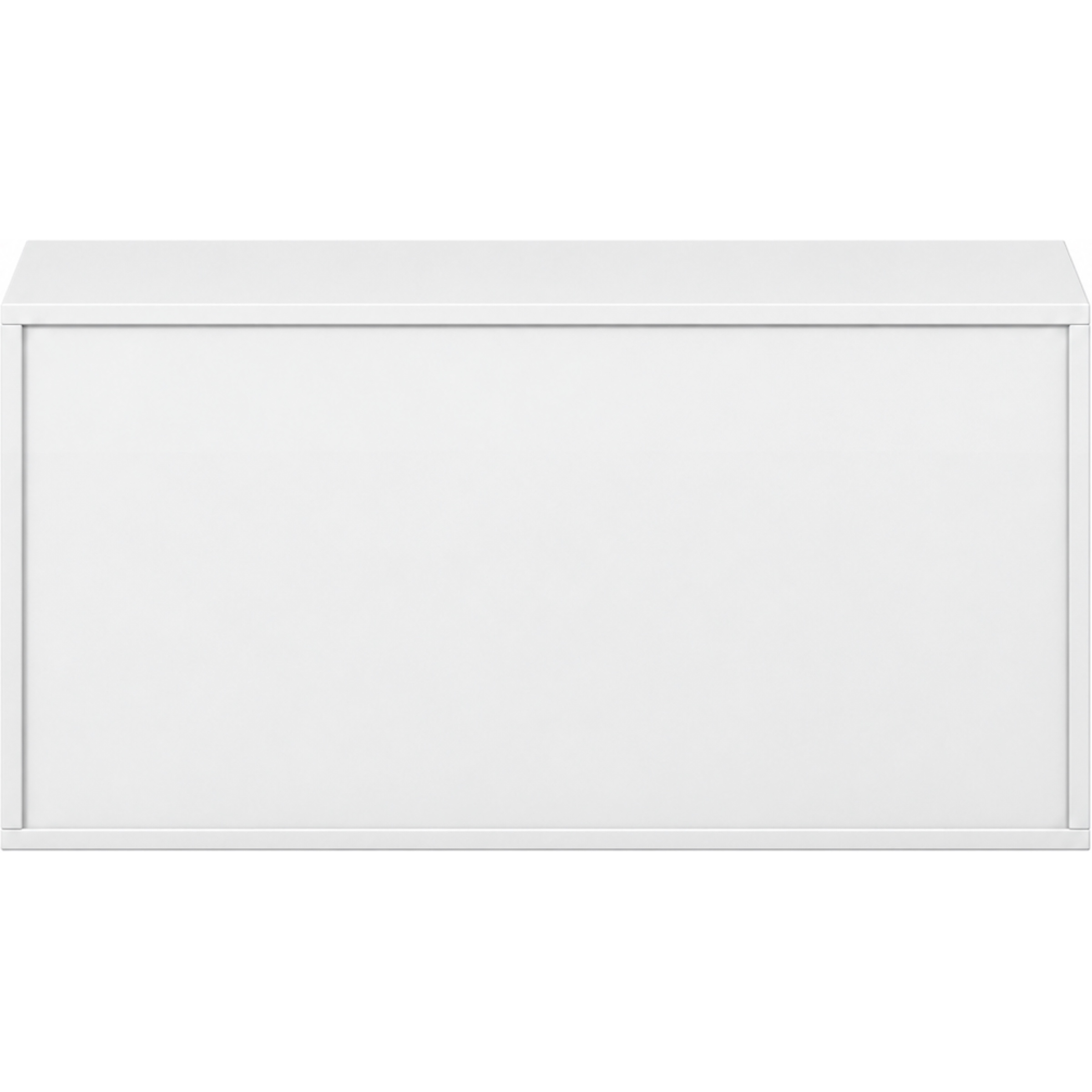 Pureo Schappenkast open decor B 100 x H 50 x D 42 cm in wit – aanzicht 3