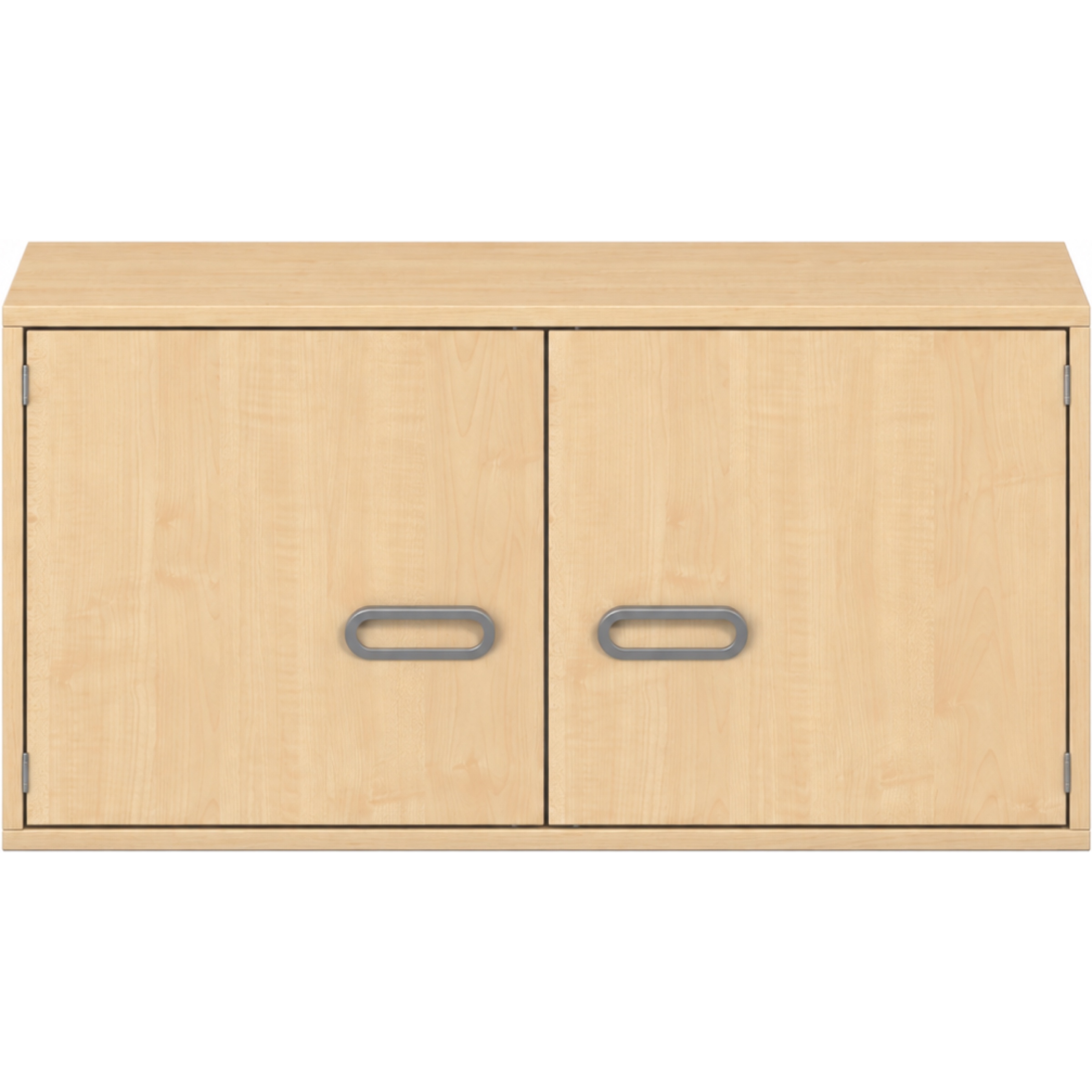 Pureo Ophangkast met dubbele deur decor B 100 x H 50 x D 42 cm in ahorn – aanzicht 2