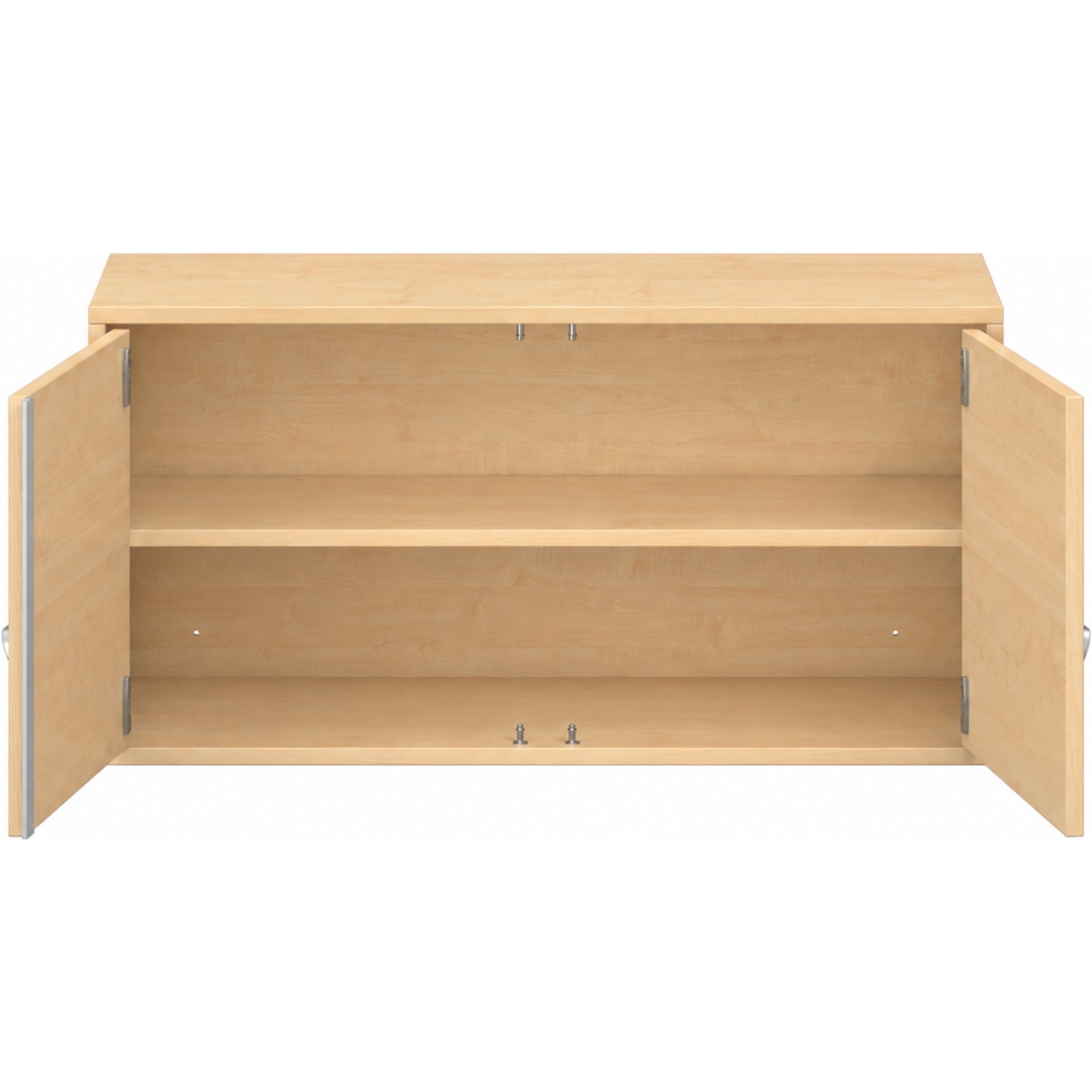 Pureo Ophangkast met dubbele deur decor B 100 x H 50 x D 42 cm in ahorn – aanzicht 3