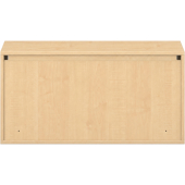 Pureo Ophangkast met schuifdeuren decor B 100 x H 50 x D 42 cm in ahorn – aanzicht 4