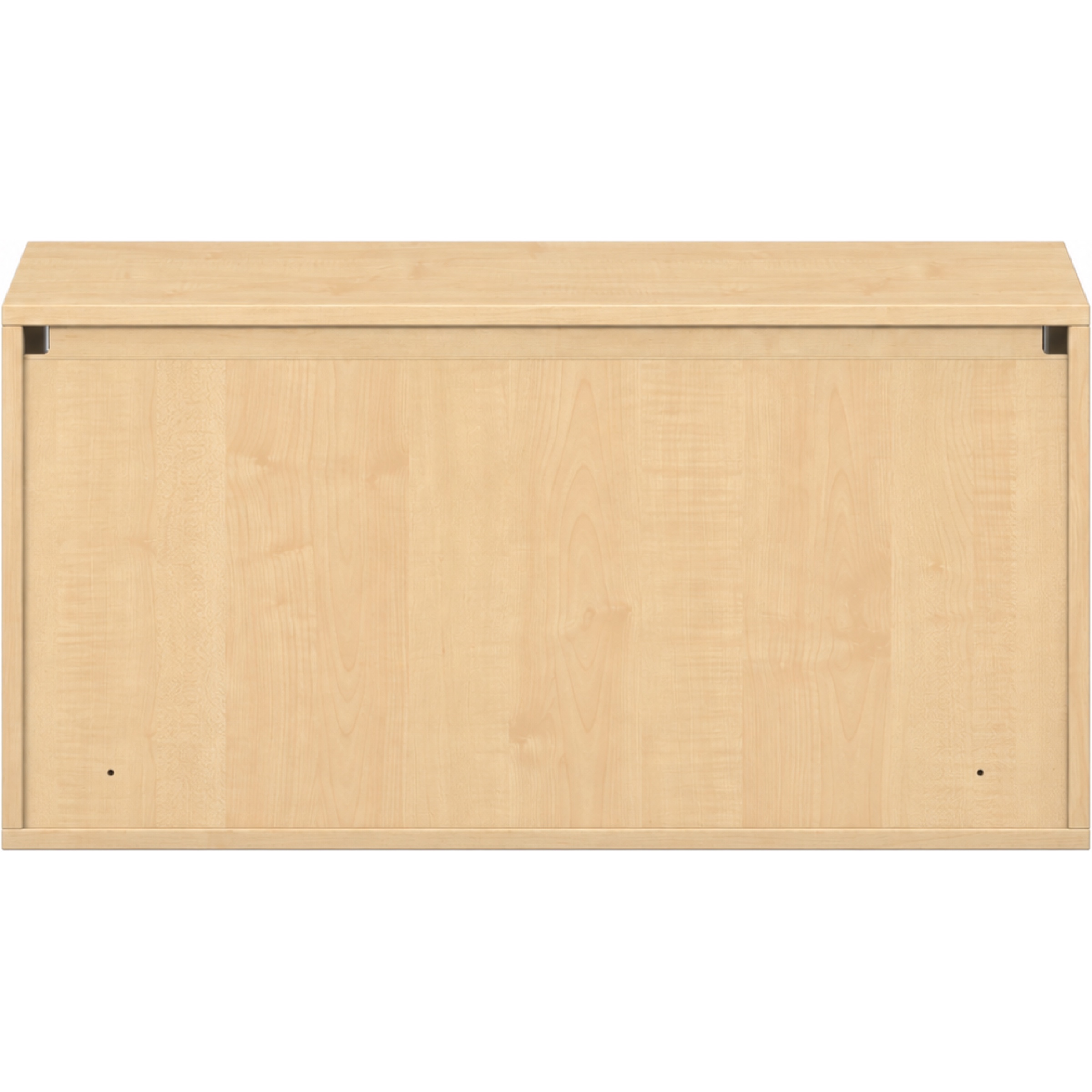 Pureo Ophangkast met schuifdeuren decor B 100 x H 50 x D 42 cm in ahorn – aanzicht 4