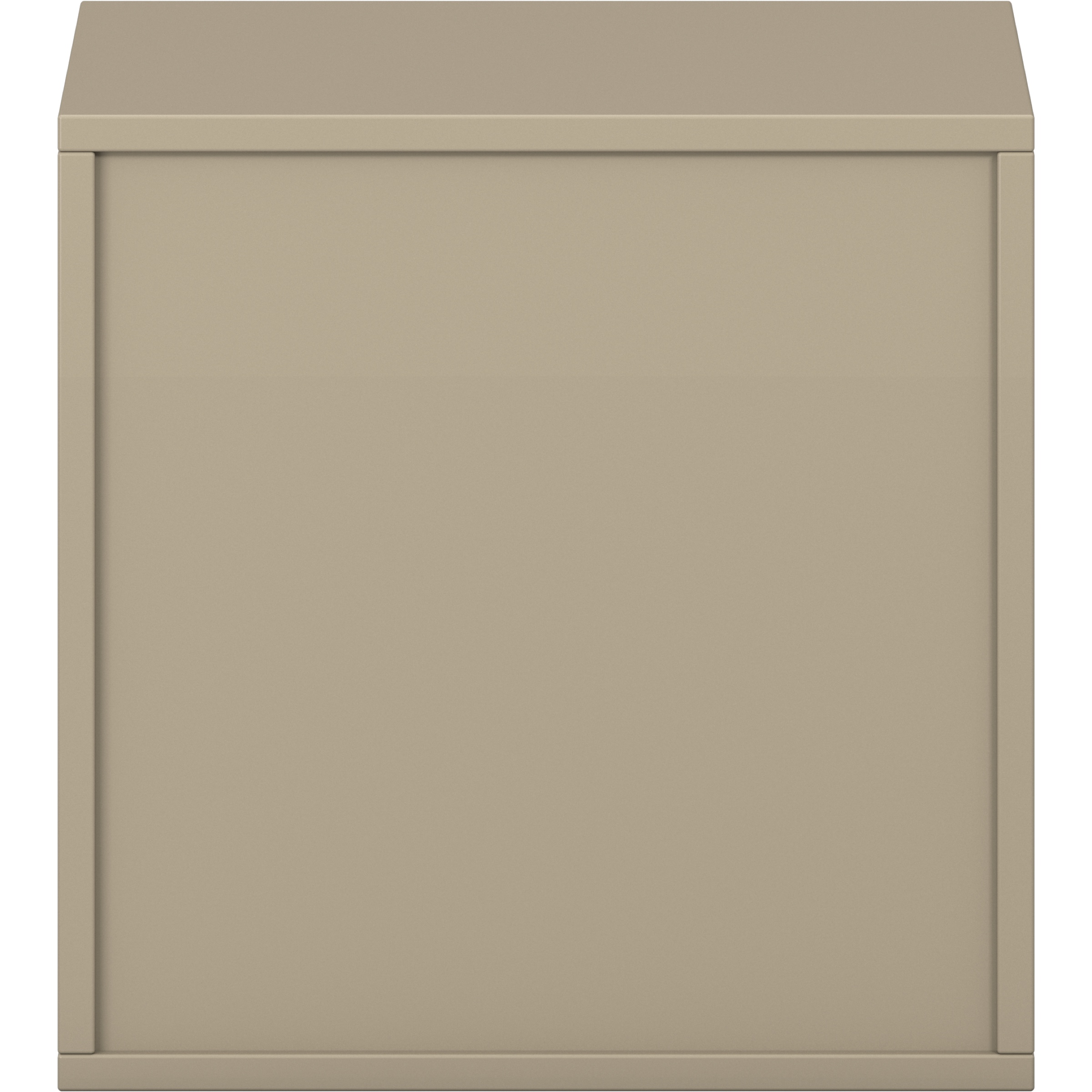 Pureo Schappenkast open decor B 50 x H 50 x D 42 cm in strandbeige – aanzicht 3