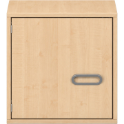 Pureo Ophangkast met deur decor B 50 x H 50 x D 42 cm in ahorn – aanzicht 2