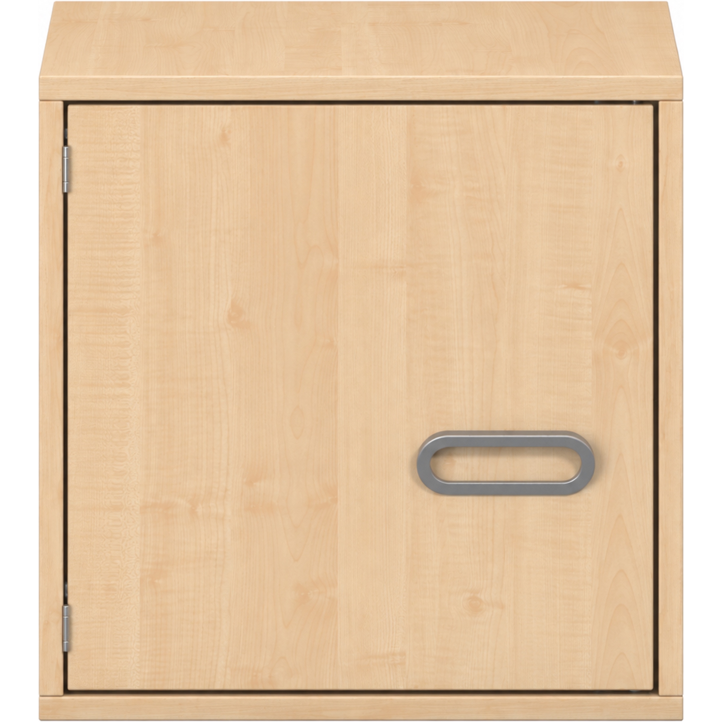 Pureo Ophangkast met deur decor B 50 x H 50 x D 42 cm in ahorn – aanzicht 2