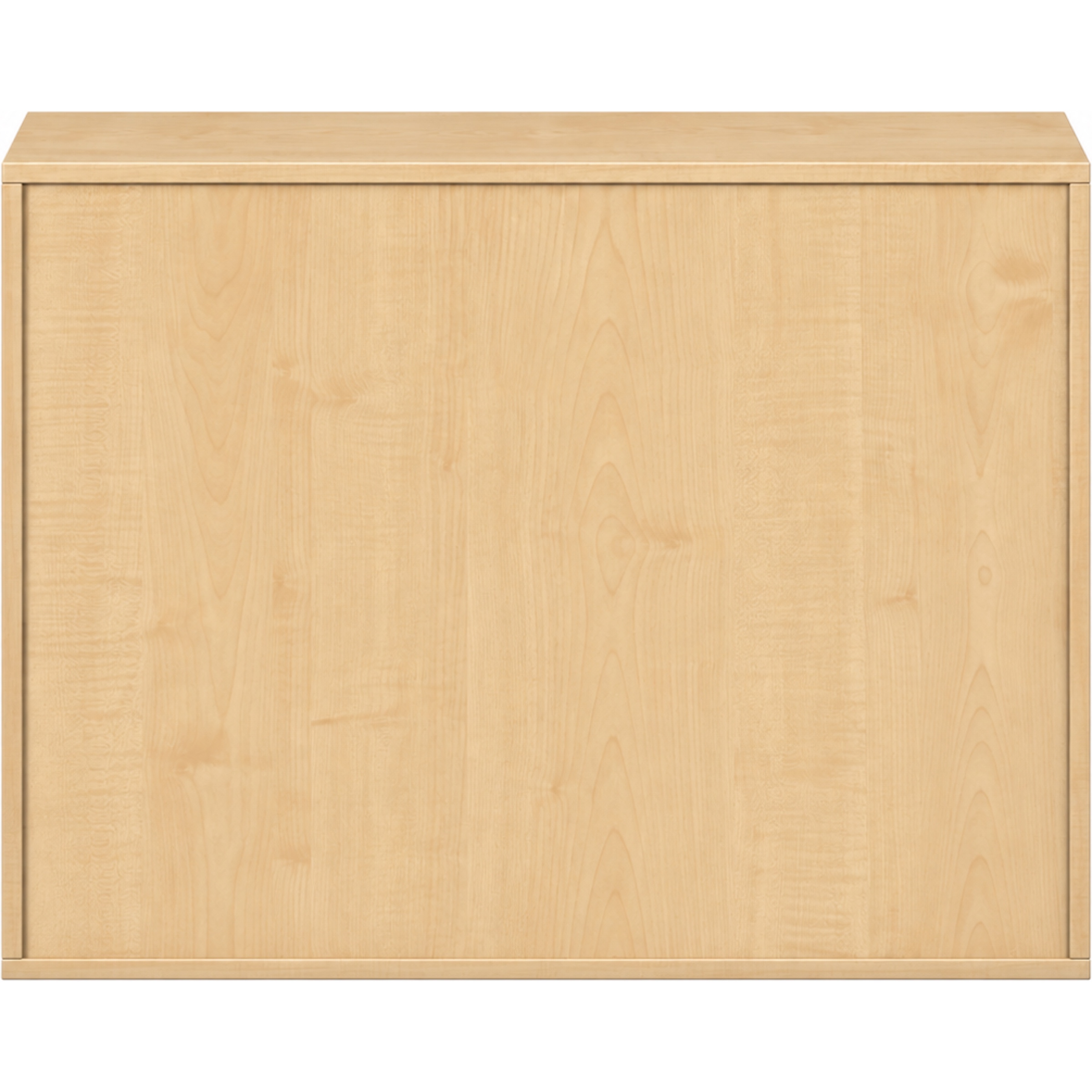 Pureo Schappenkast open decor B 100 x H 75 x D 42 cm in ahorn – aanzicht 3