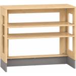 Pureo Kast voor rolbakken open decor B 100 x D 42 x H 87,5 cm