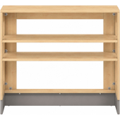 Pureo Kast voor rolbakken open decor B 100 x H 87,5 x D 42 cm in ahorn – aanzicht 2