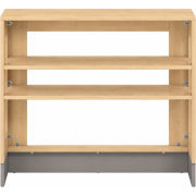 Pureo Kast voor rolbakken open decor B 100 x H 87,5 x D 42 cm in ahorn – aanzicht 2