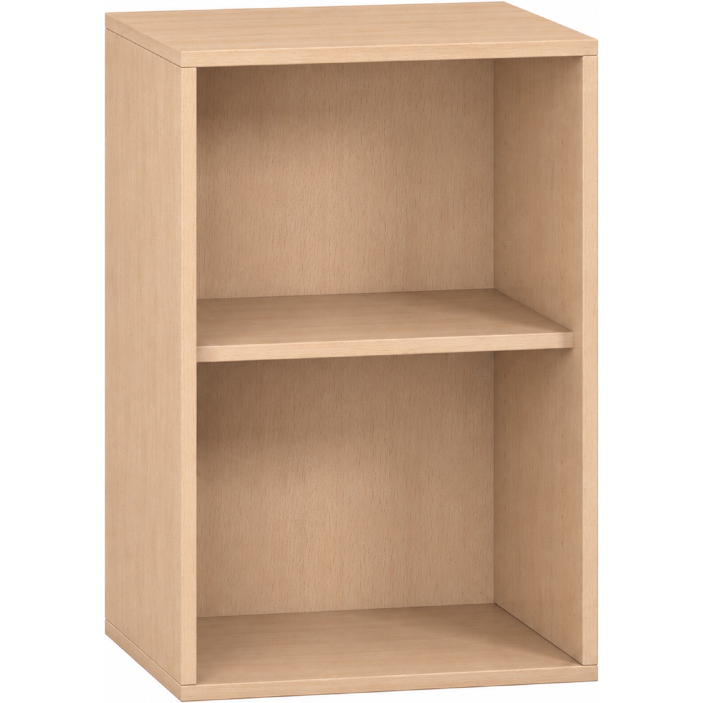 Pureo Schappenkast open decor B 50 x H 75 x D 42 cm in beuken