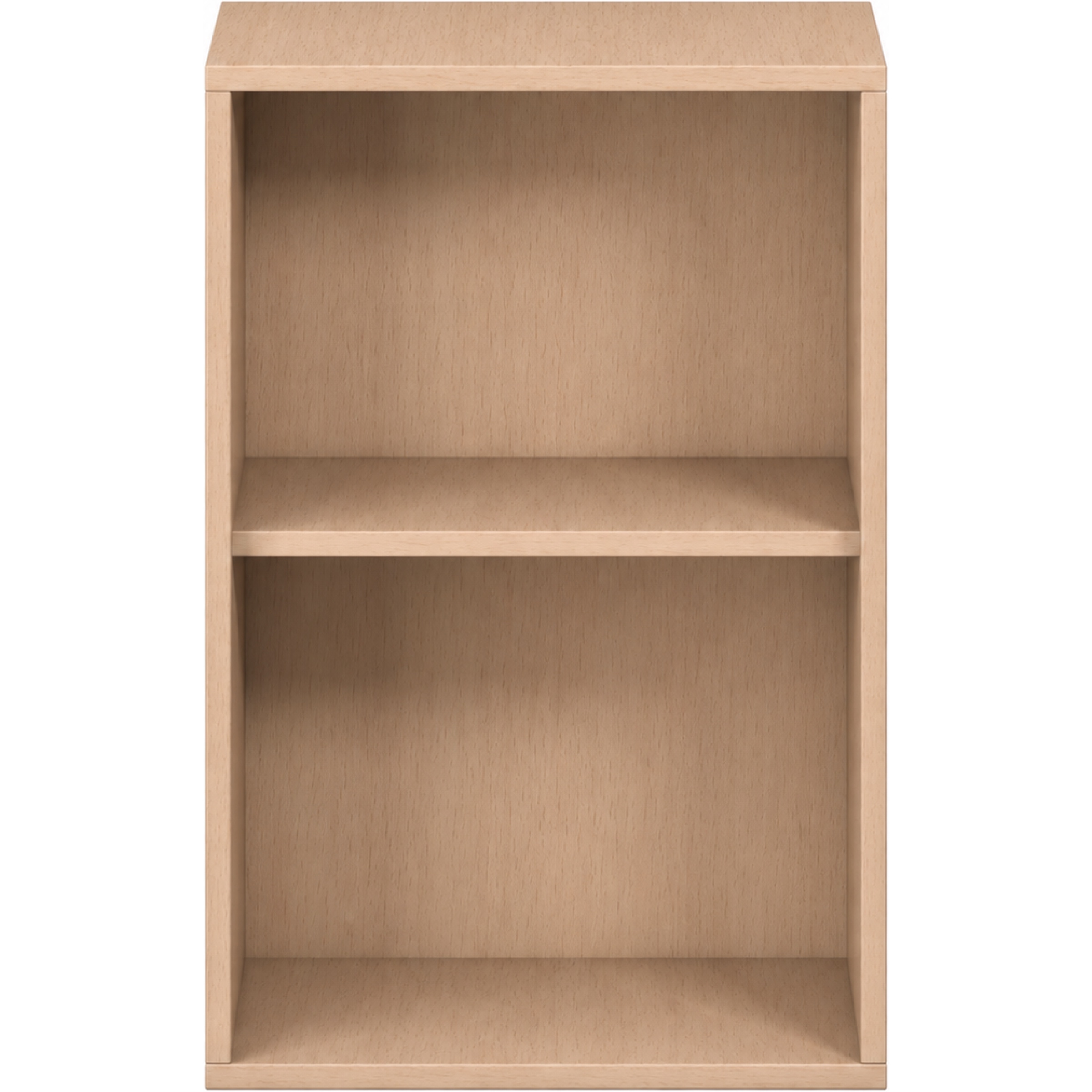Pureo Schappenkast open decor B 50 x H 75 x D 42 cm in beuken – aanzicht 2