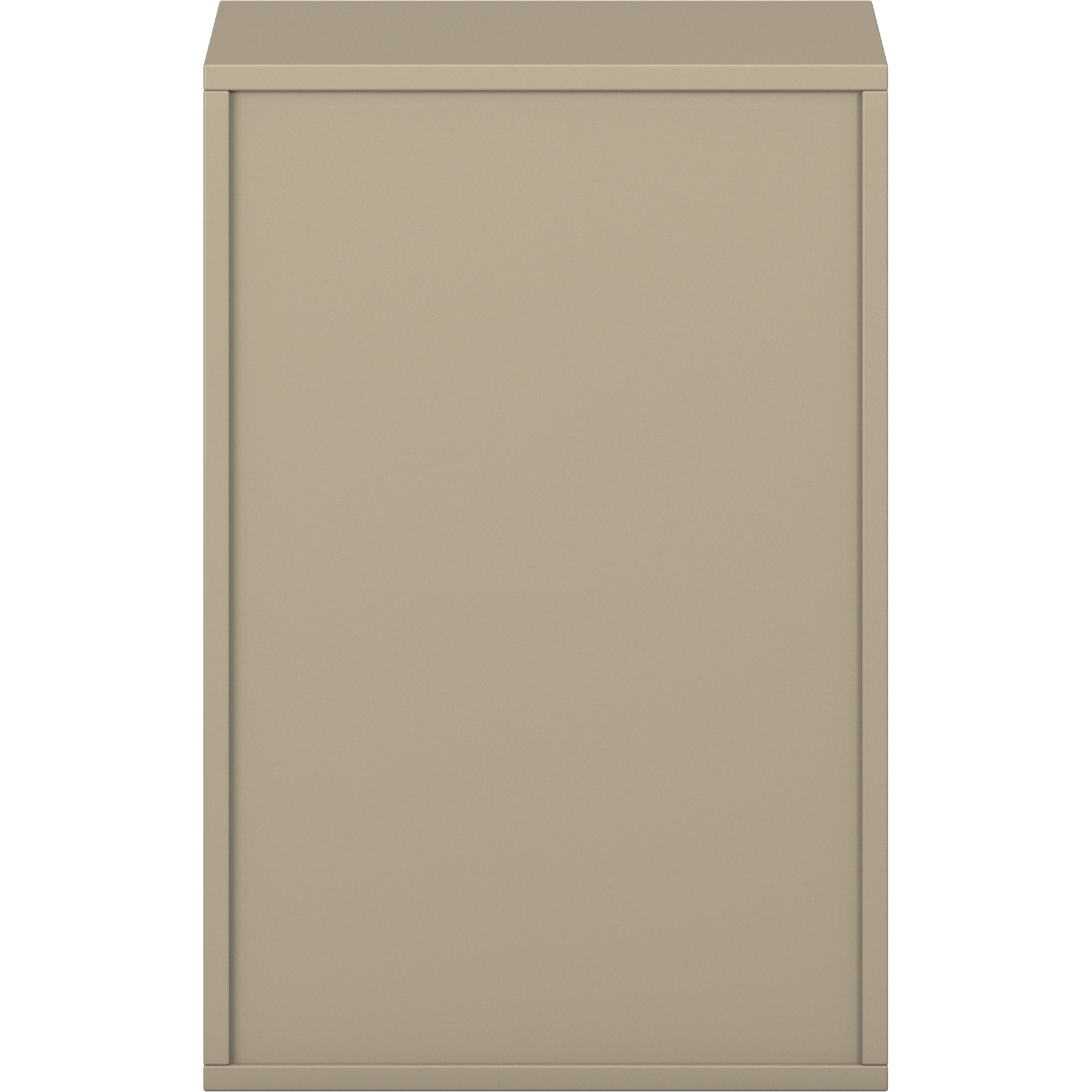 Pureo Schappenkast open decor B 50 x H 75 x D 42 cm in strandbeige – aanzicht 3