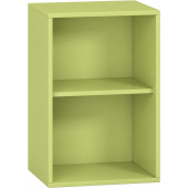 Pureo Schappenkast open decor B 50 x H 75 x D 42 cm in lindegroen