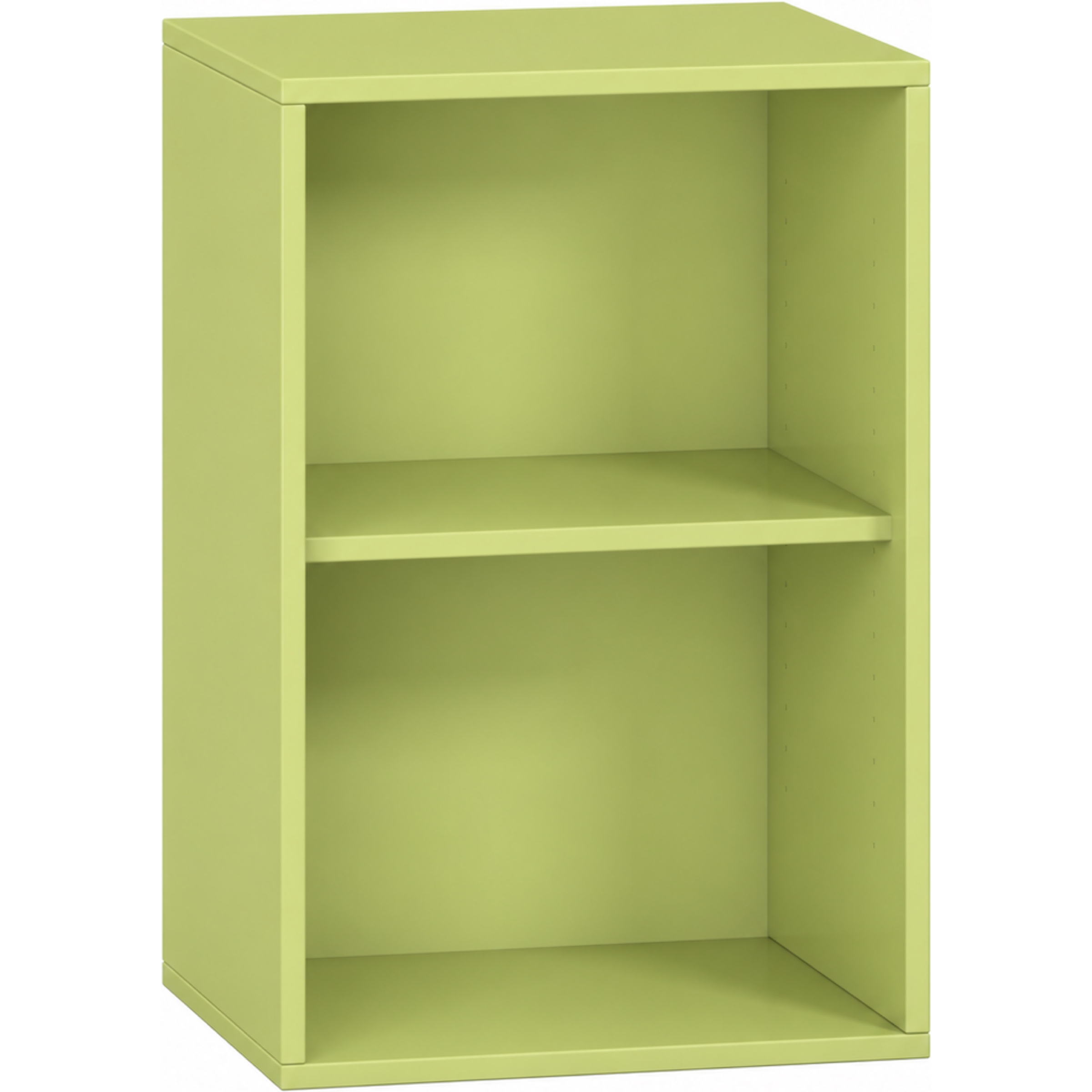 Pureo Schappenkast open decor B 50 x H 75 x D 42 cm in lindegroen