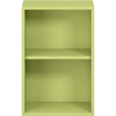 Pureo Schappenkast open decor B 50 x H 75 x D 42 cm in lindegroen – aanzicht 2